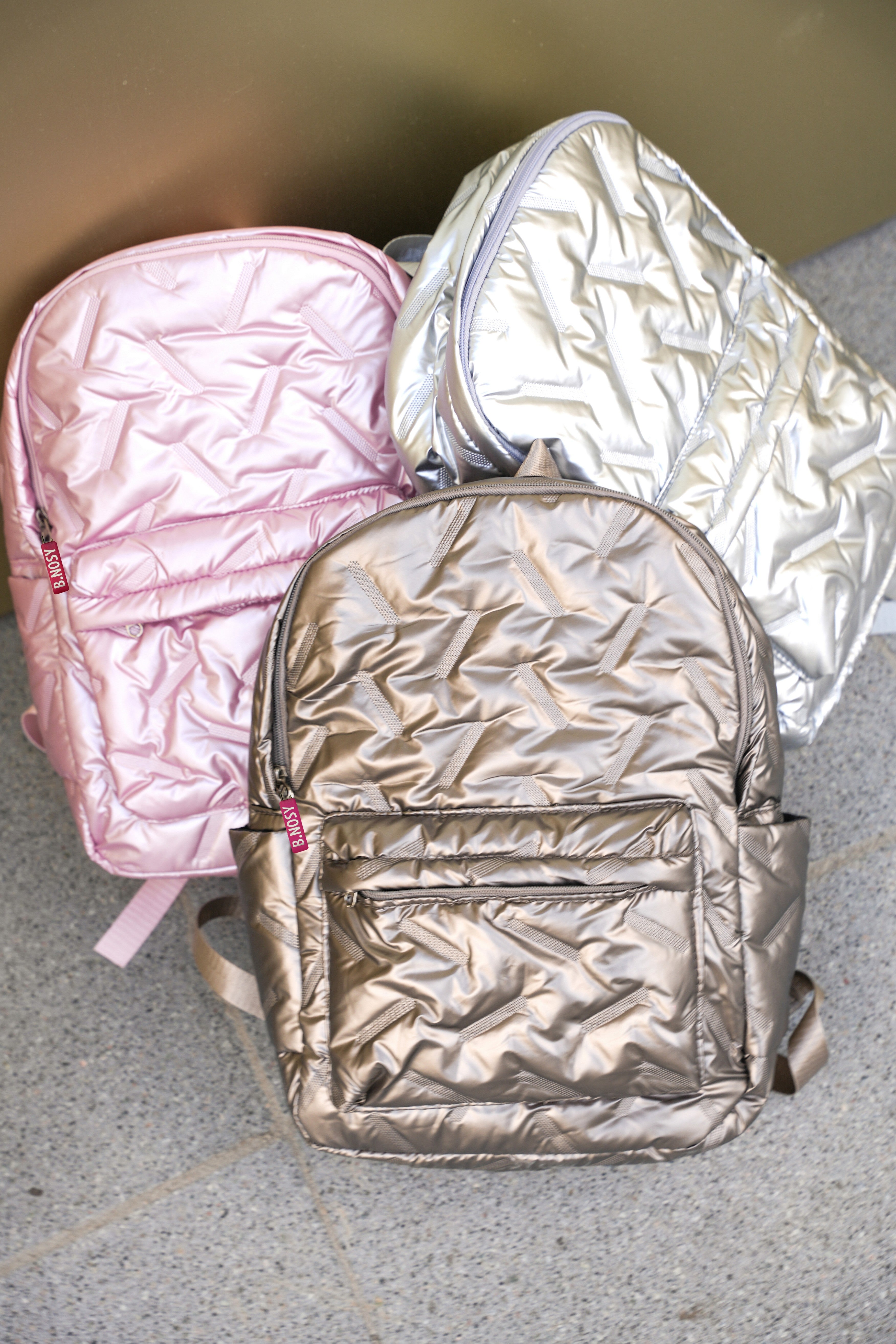 B.Nosy metallic Backpack