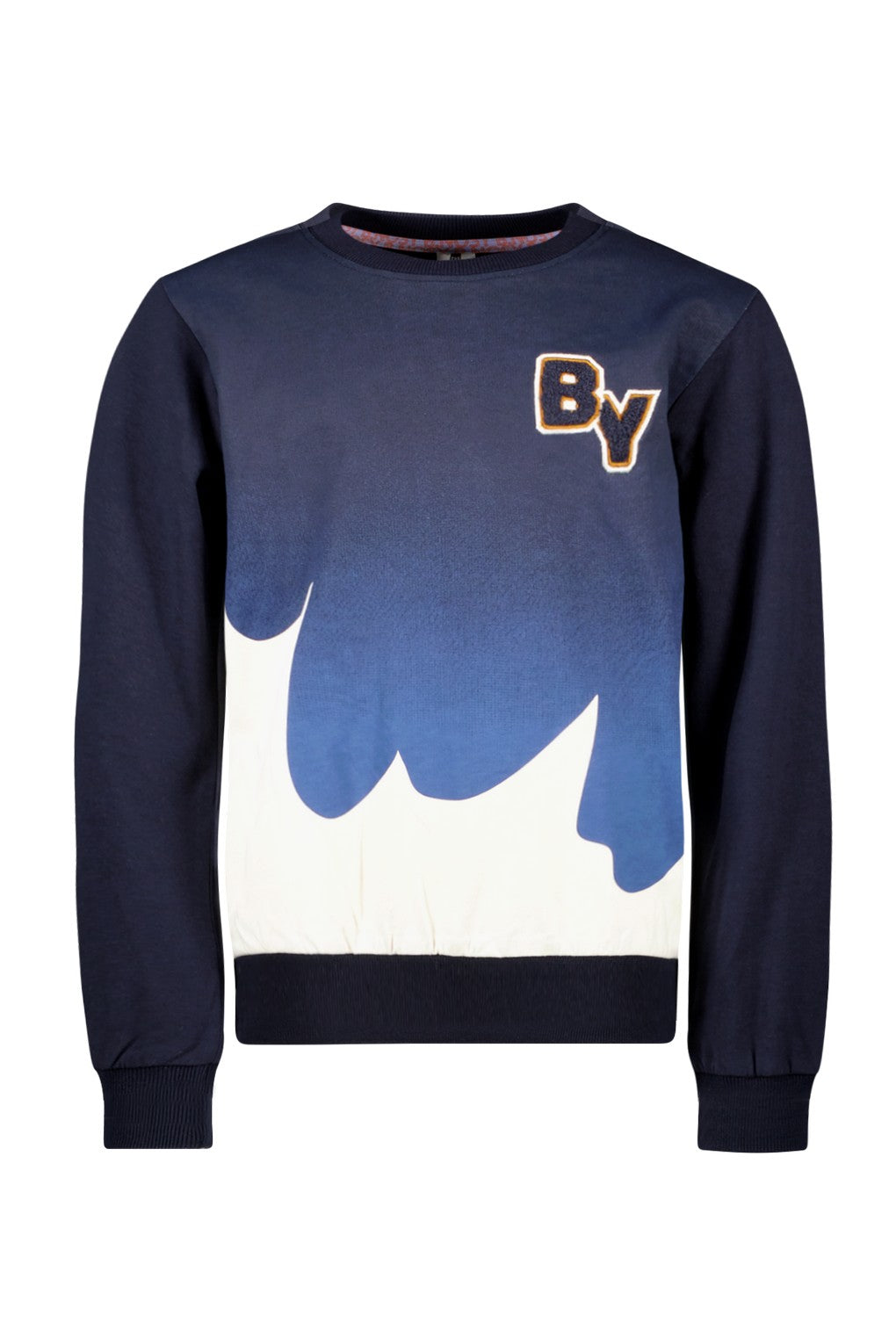 Scott B.Nosy boys printer sweater navy