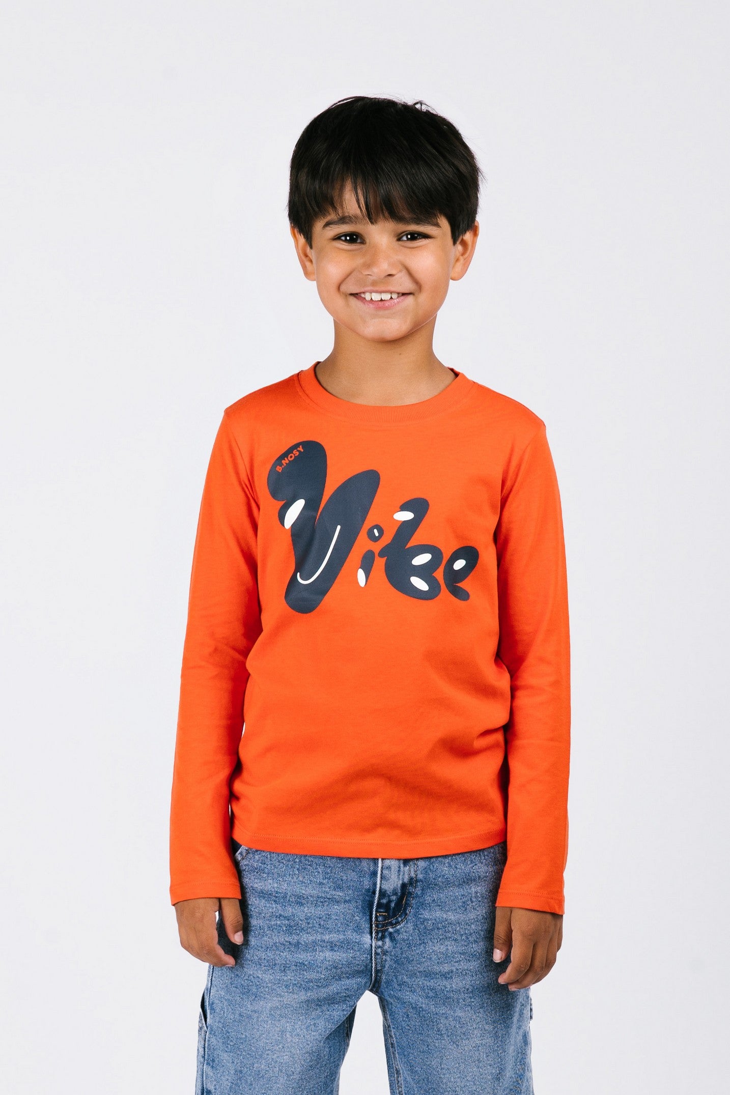 Trevor B.Nosy boys long sleeve rood