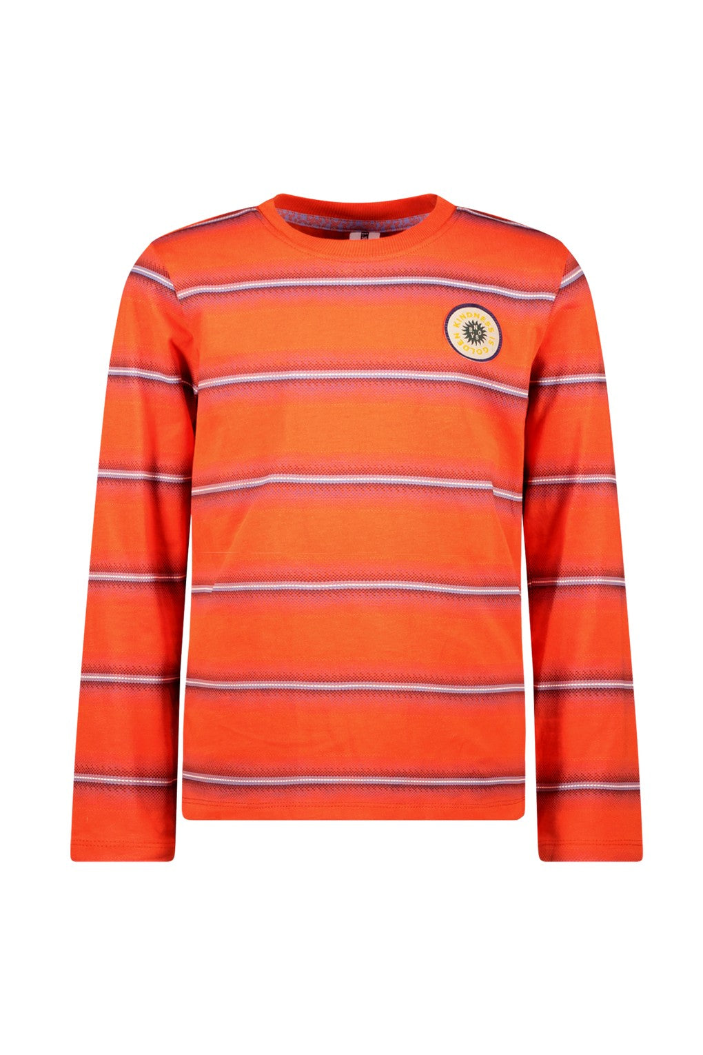 Tobias B.Nosy boys striped long sleeve rood