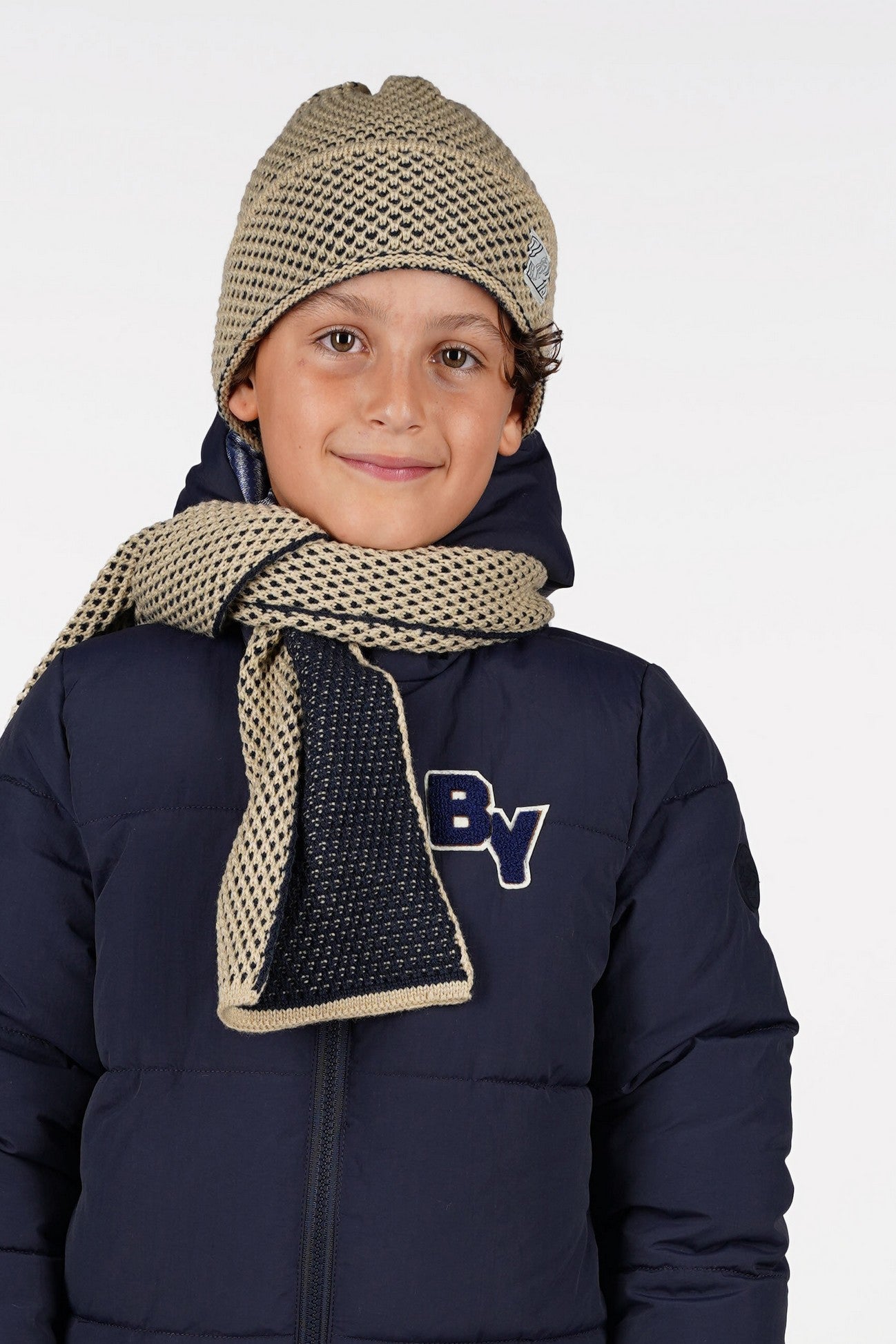 Adrian B.Nosy boys hat and scarf