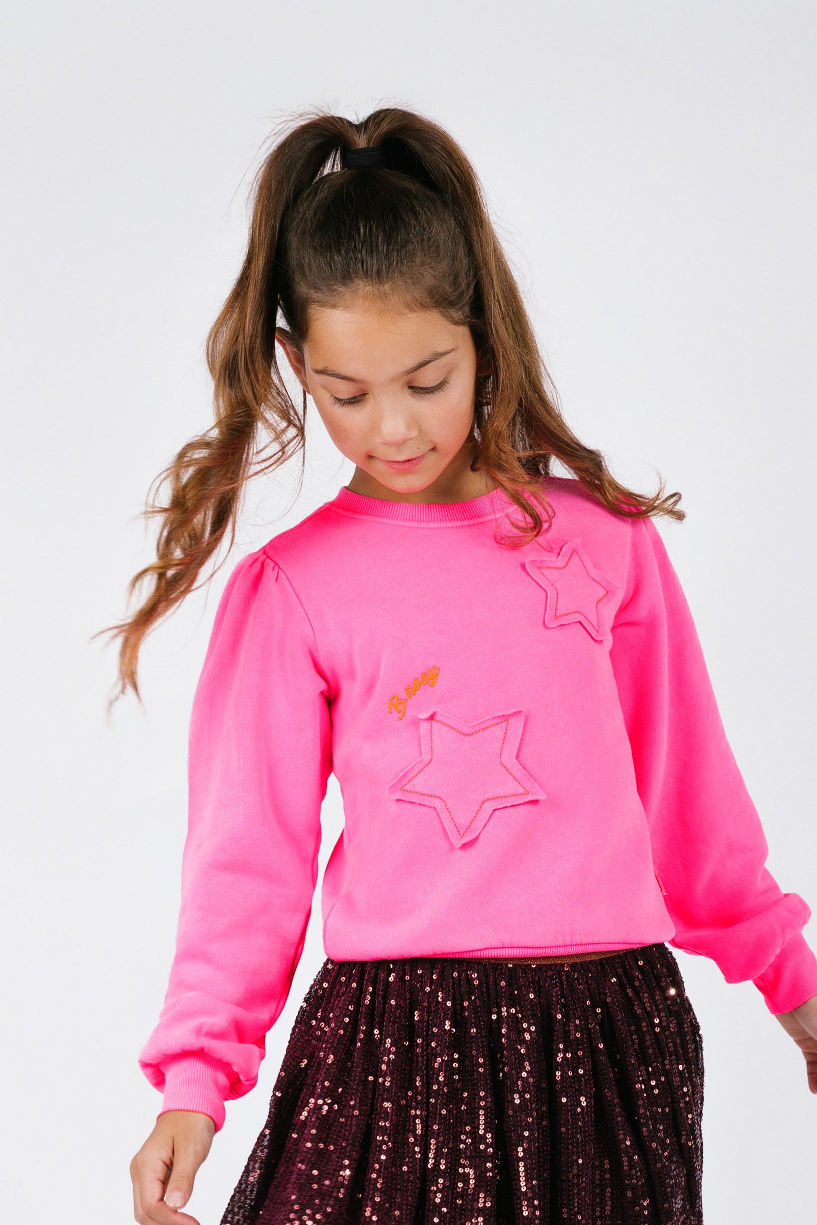 Sophie B.Nosy girls fluo sweater