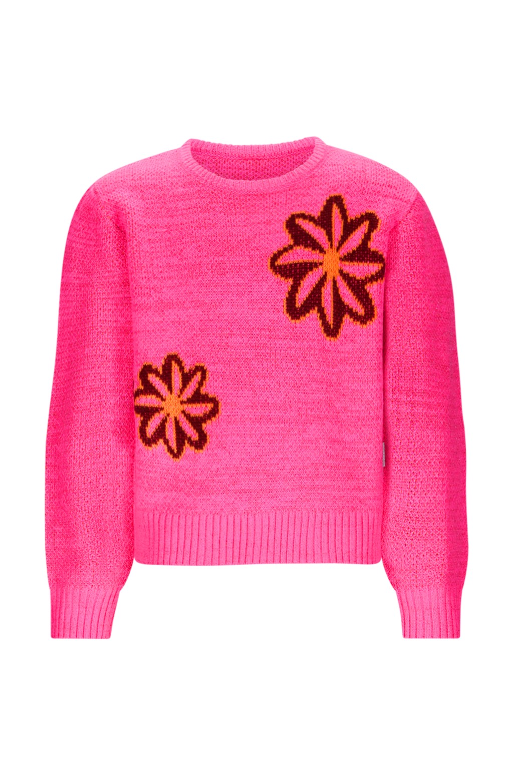 Khloe B.Nosy girls knitted jacquard sweater