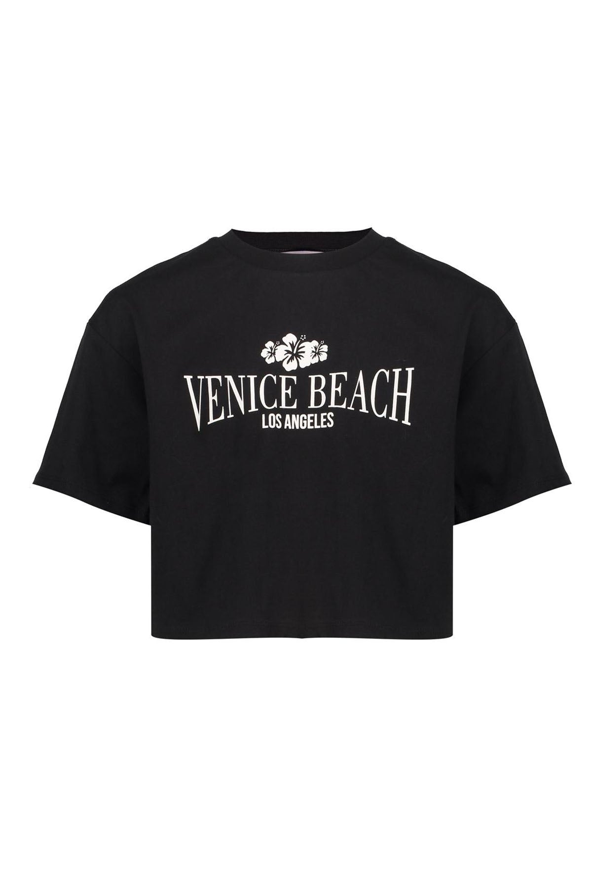 T-shirt cropped venice beach black